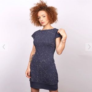 Navy Blue Galactic Tunic Dress NWT